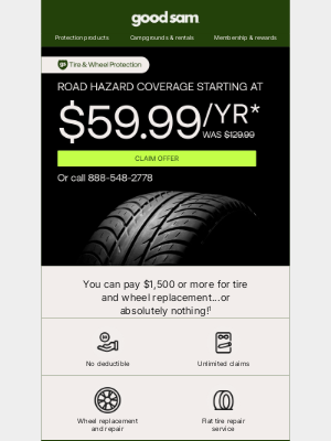 Good Sam - 🚗 Your tires deserve this deal—plans up to 65% OFF!