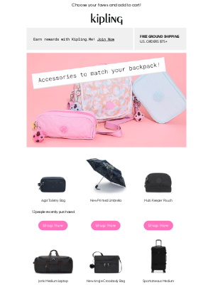 Kipling USA - Complete your look....