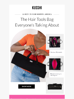 Kusshi - Oprah is obsessed with this hair tools bag!