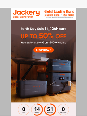 Jackery - ⏰Ends Tonight | Free Explorer 240 v2 on $3000+ Orders
