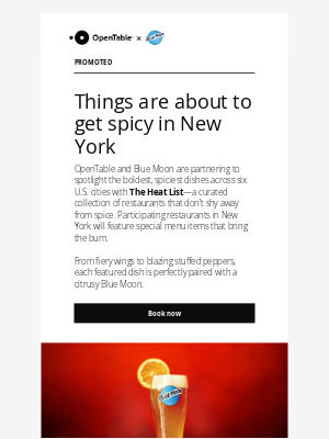 OpenTable - New York, The Heat List is coming your way