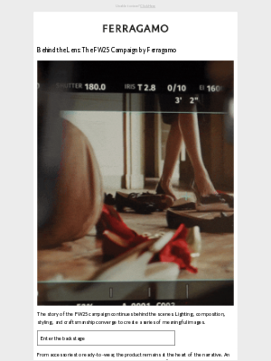 Salvatore Ferragamo USA - Behind the Scenes of Ferragamo’s FW25 Campaign