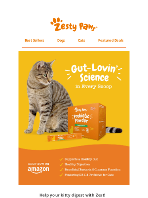 Zesty Paws - Purr-biotics for the win! 😻 Meet our newest Probiotic Powder