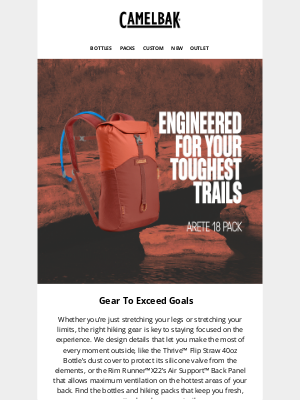 CamelBak - A Great Hike Demands Great Gear