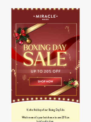 Equal Parts - [Boxing Day Sale] It all ends soon