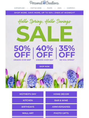 Personal Creations - Keep Shopping, Keep Saving.