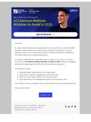 On3 Recruits - Get more ROI from your webinar programs