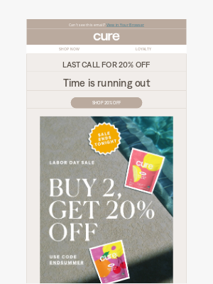Cure - Last chance to save 😎