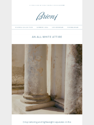 Brioni - An all-white attire