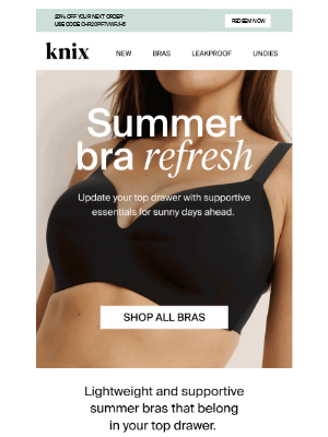 Knix - On the hunt for the perfect summer bra?
