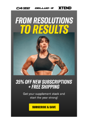 Cellucor - ✨ 35% off your New Year supplement stack