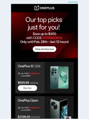 OnePlus - New personalized picks just for you!