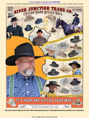 River Junction Trade Co. - Custom Hand Styled Hats