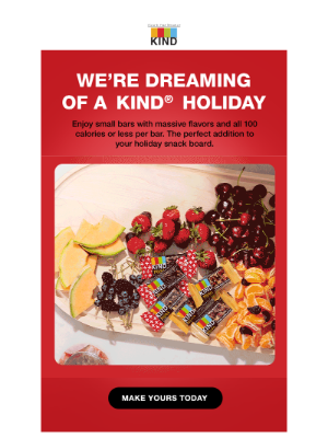 KIND Snacks - A small way to make this holiday season All Kinds of Good