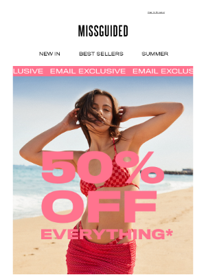 Missguided (UK) - Want 50% off everything*?🤑