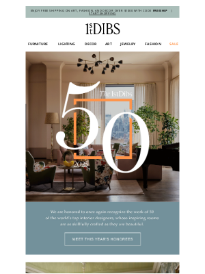 1stdibs - Introducing the 1stDibs 50 Designers of 2025