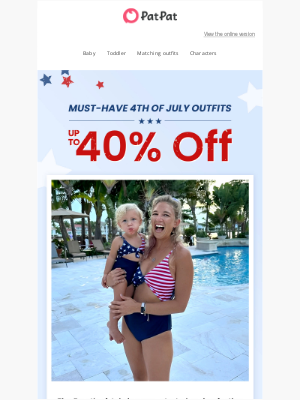 PatPat - 🤩Family Fun, Up to 40% OFF! Your 4th of July Style Awaits!