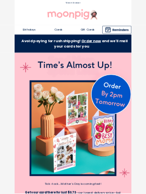 Moonpig - Don’t miss our lowest delivery price 🚨