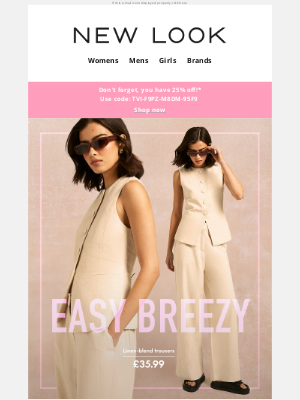 New Look (United Kingdom) - Spring = linen season