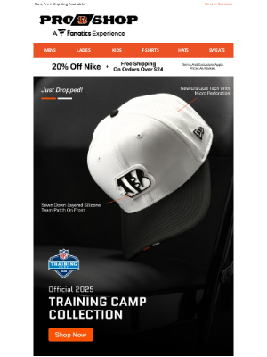 Cincinnati Bengals - Now Available! The Official Gear Of Training Camp