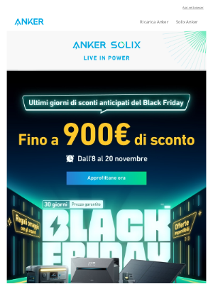 Anker - ⏰ Ultimi giorni delle offerte Early Bird! Approfitta di sconti imperdibili!