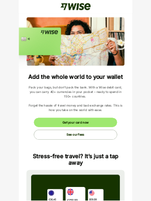 Wise - This card will take you places