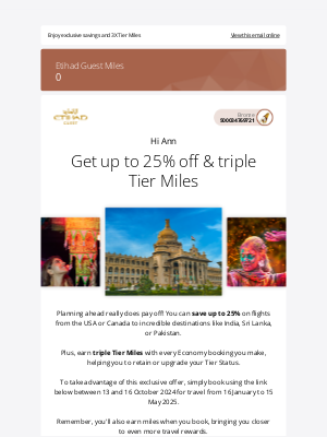 Etihad Airways - Exclusive deals to make 2025 extraordinary