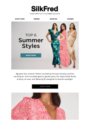SilkFred (United Kingdom) - 6 summer showstoppers