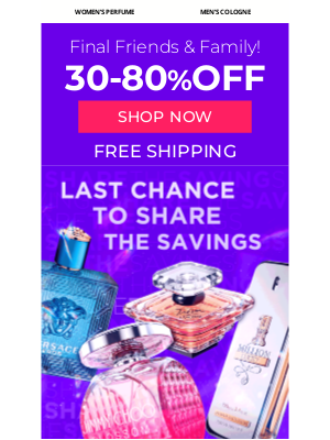 FragranceX - Friends & Family Sale Extended!