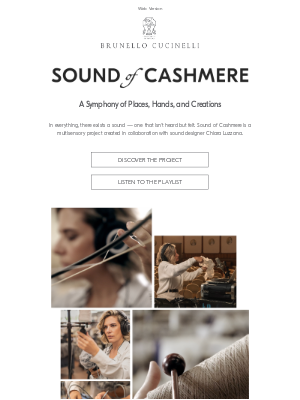 Brunello Cucinelli - SOUND OF CASHMERE