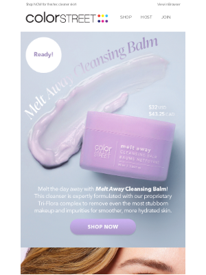 Color Street - It’s here!🤩 NEW Melt Away Cleansing Balm!🥳