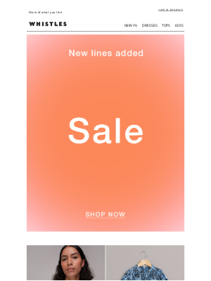 Whistles (UK) - Don't miss this: New SALE lines added