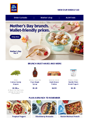 ALDI - Treat Mom to Delicious Brunch. For less.