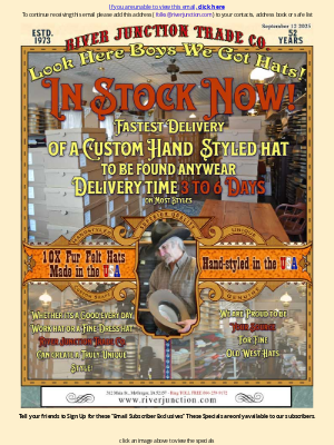 River Junction Trade Co. - In Stock Now - Custom Hand Styled Hats