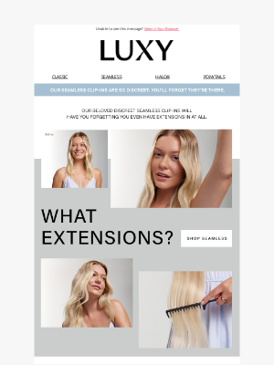 Luxy Hair - Jessica, discover the seamless extensions just for you!