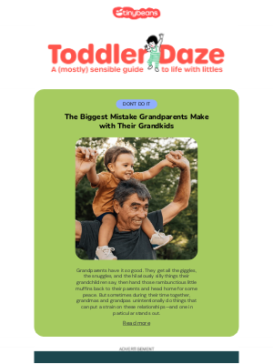 Tinybeans - The biggest mistake grandparents make with their grandkids 🙈