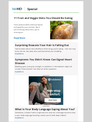 WebMD - 11 Fruit and Veggie Skins You Should Be Eating