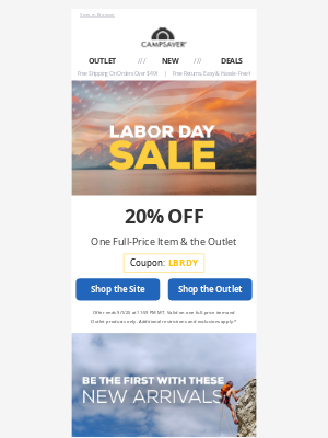 CampSaver - Labor Day Sale is Live!