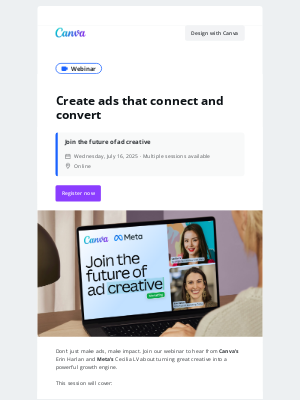 Canva - Hear from experts at Canva and Meta 🚀