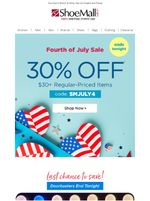 ShoeMall - Time's Running Out On These Doorbusters...