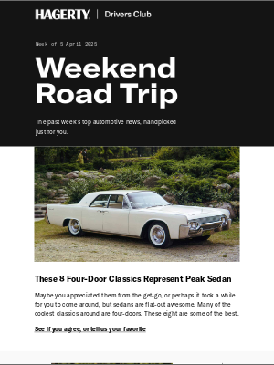 Hagerty - 8 four-doors that represent peak sedan