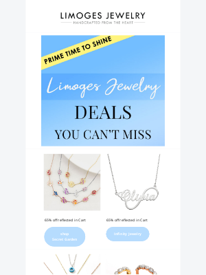 Limoges Jewelry - More Prime Prices for Prime Sparkle.