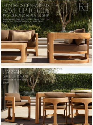 RH.com - Save Up to 60% on In-Stock Outdoor Collections