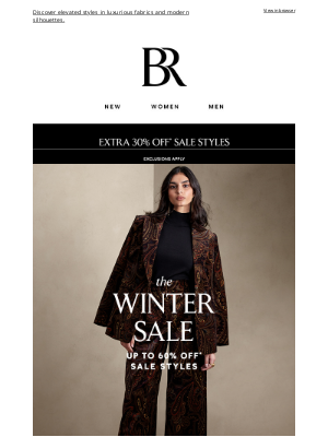 Banana Republic USA - Shop Our Winter Sale Today With Up To 60% Off Sale Styles + Extra 30% Off