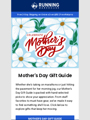Running Warehouse - Best Gifts for Mom - Shop Our Guide