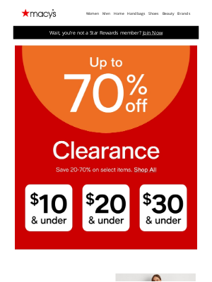 Macy's - Going fast: Clearance $30 & under—shop now!