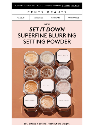Fenty Beauty - Here to mattify, blur + lock your makeup in all day
