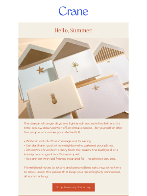 Crane & Co. - Out of Office, On Paper
