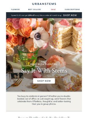 UrbanStems - When “I’m busy” meets “Happy Birthday”