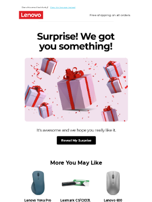 Lenovo - Your surprise is waiting… 🎁